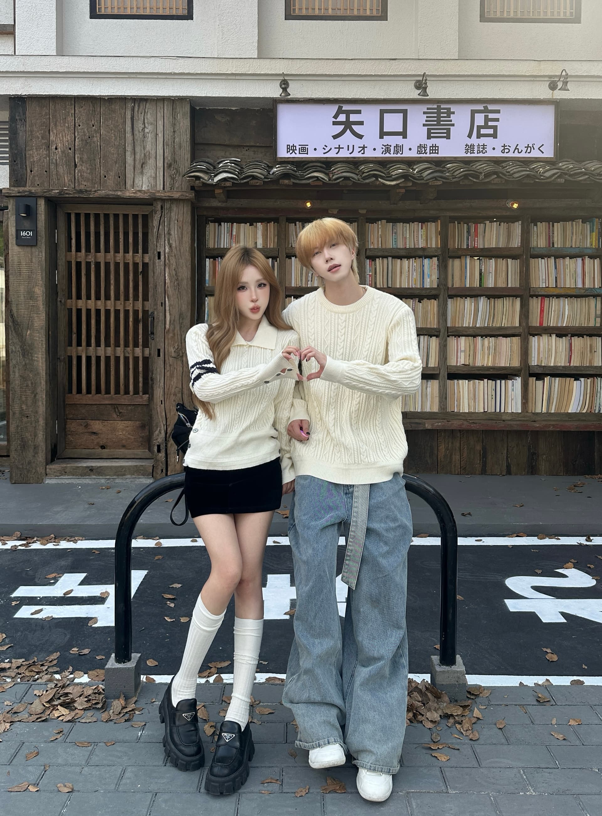 실사 커플룩 가을 겨울 의류 두꺼운 스웨터 풀오버 여성 니트 스웨터 남자 있음 선적 상세 이미지 5