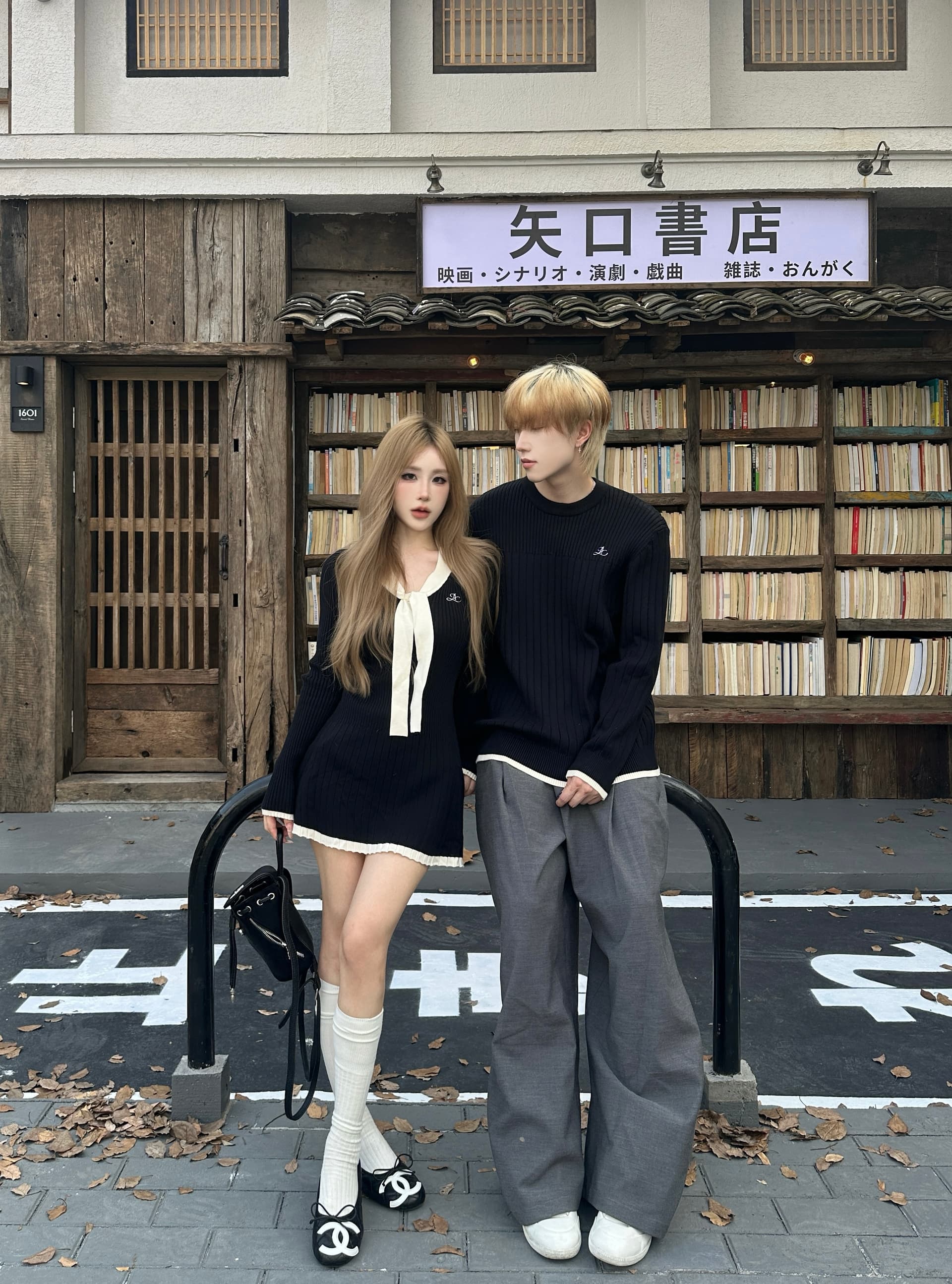 실사 커플룩 가을 겨울 의류 두꺼운 스웨터 남자 풀오버 여성 니트 스웨터 치마 하나 치마 하나 의류 있음 선적 상세 이미지 7