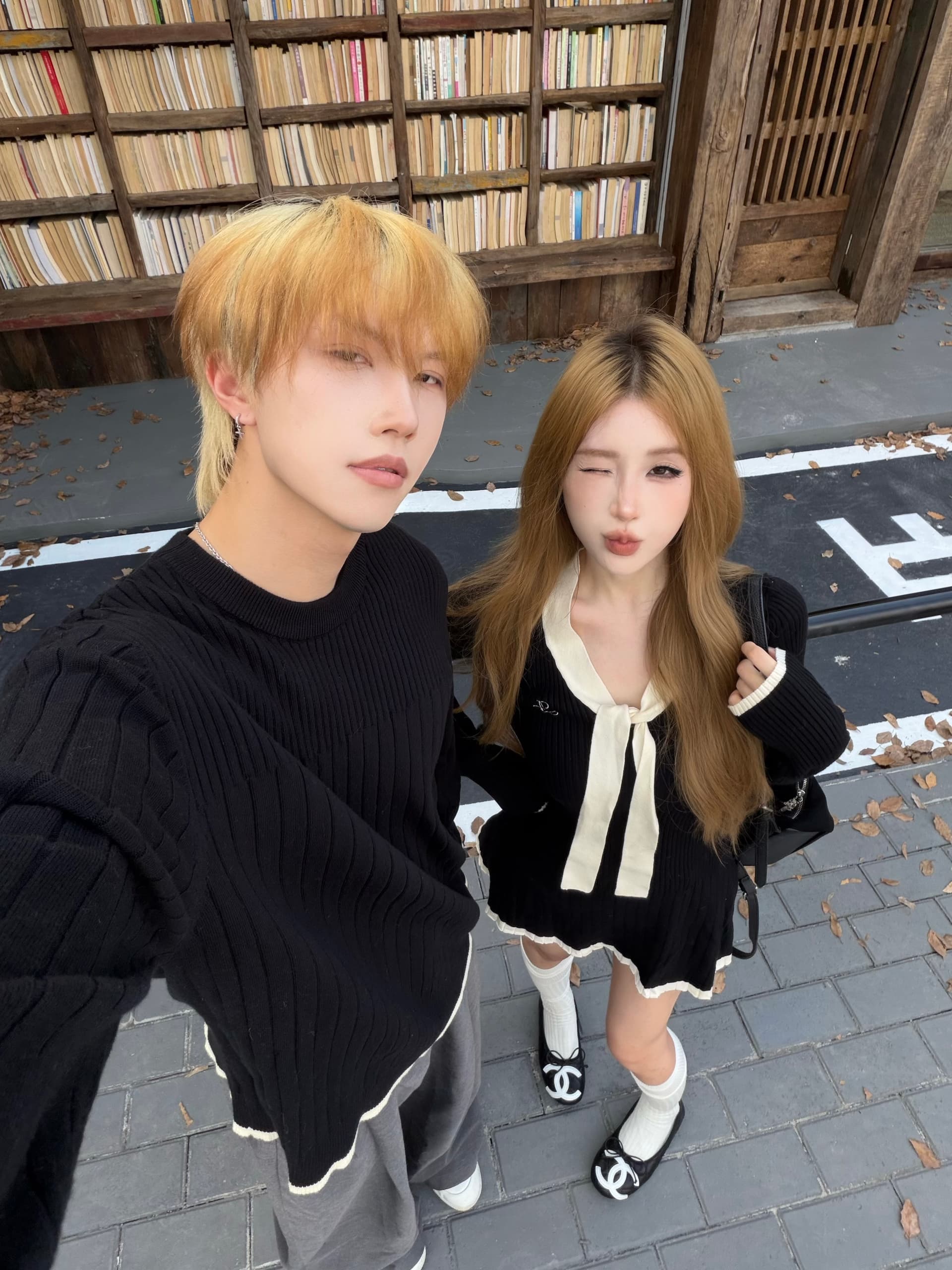 실사 커플룩 가을 겨울 의류 두꺼운 스웨터 남자 풀오버 여성 니트 스웨터 치마 하나 치마 하나 의류 있음 선적 상세 이미지 9