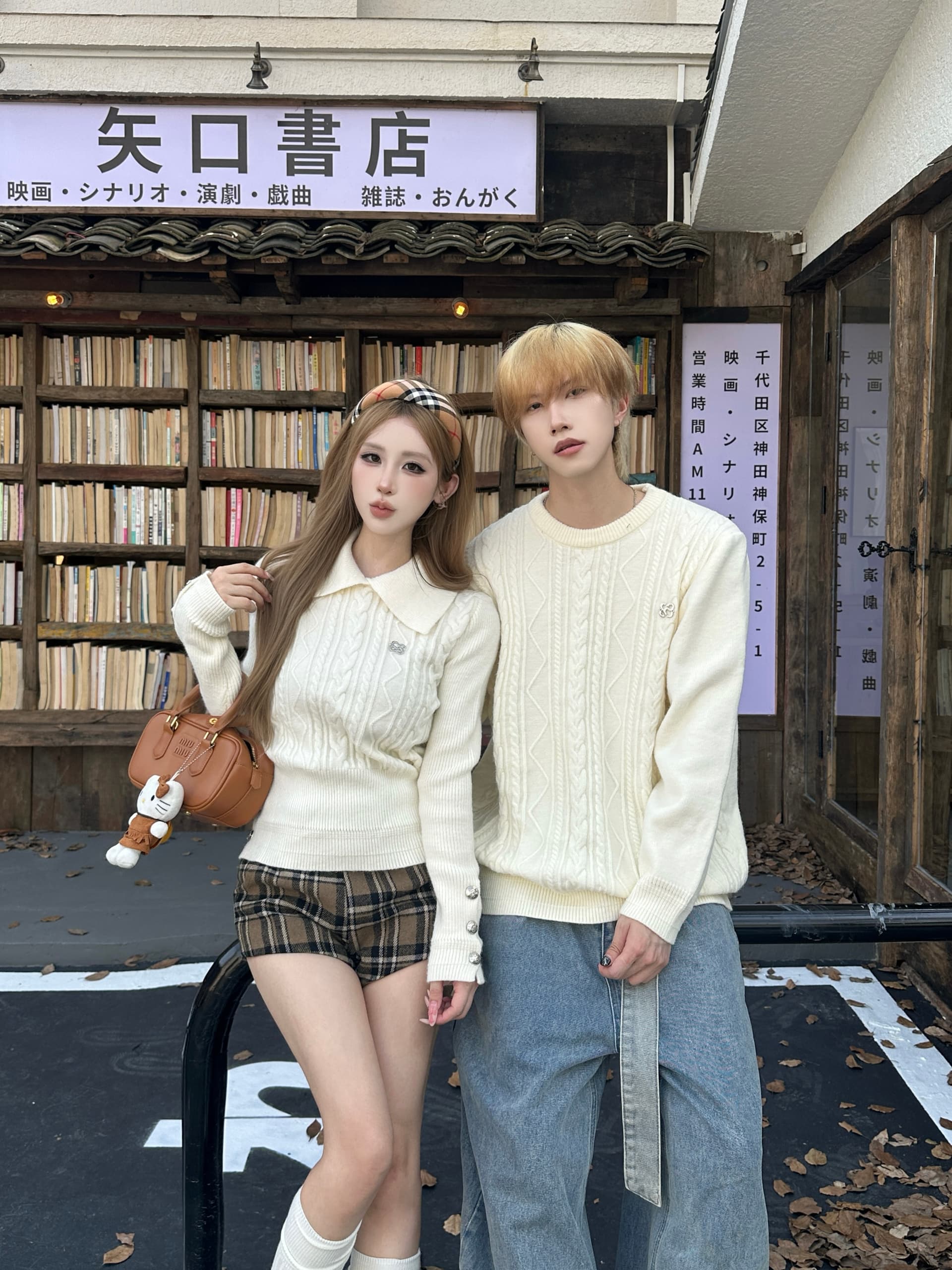 실사 커플룩 가을 겨울 의류 두꺼운 스웨터 풀오버 여성 니트 스웨터 남자 있음 선적 상세 이미지 3