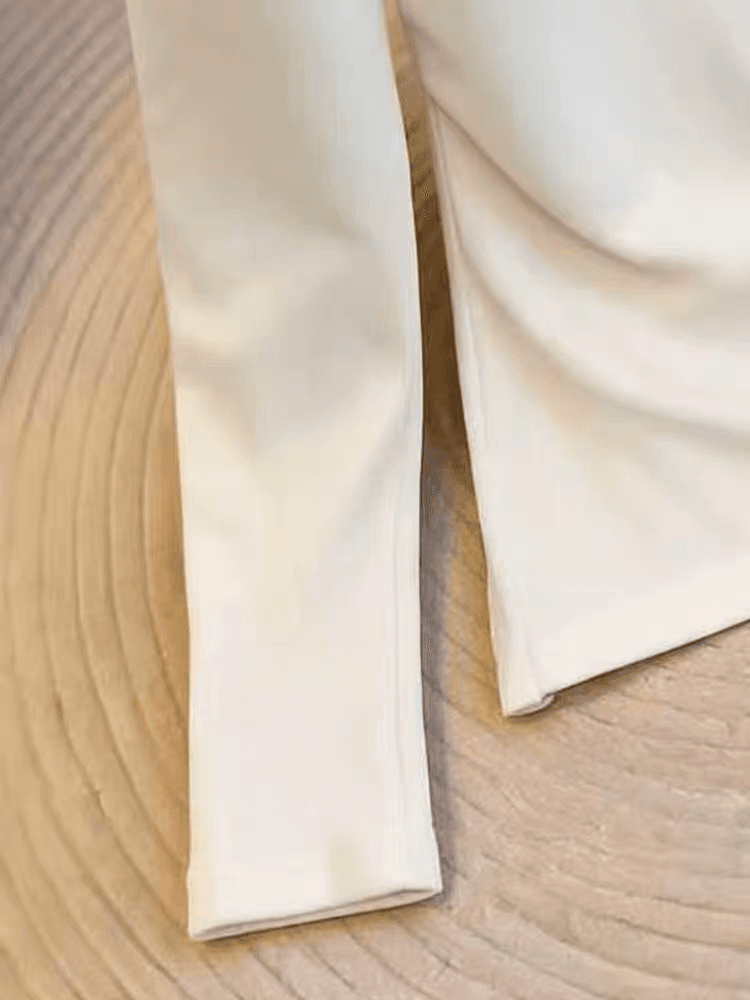 여름 자이언트 잘 생긴 핫걸 몸매 가꾸기 망사 패치워크 긴팔 티셔츠 여성 디자인 센스 불규칙 비스듬한 칼라 오프숄더 맨위 상세 이미지 5
