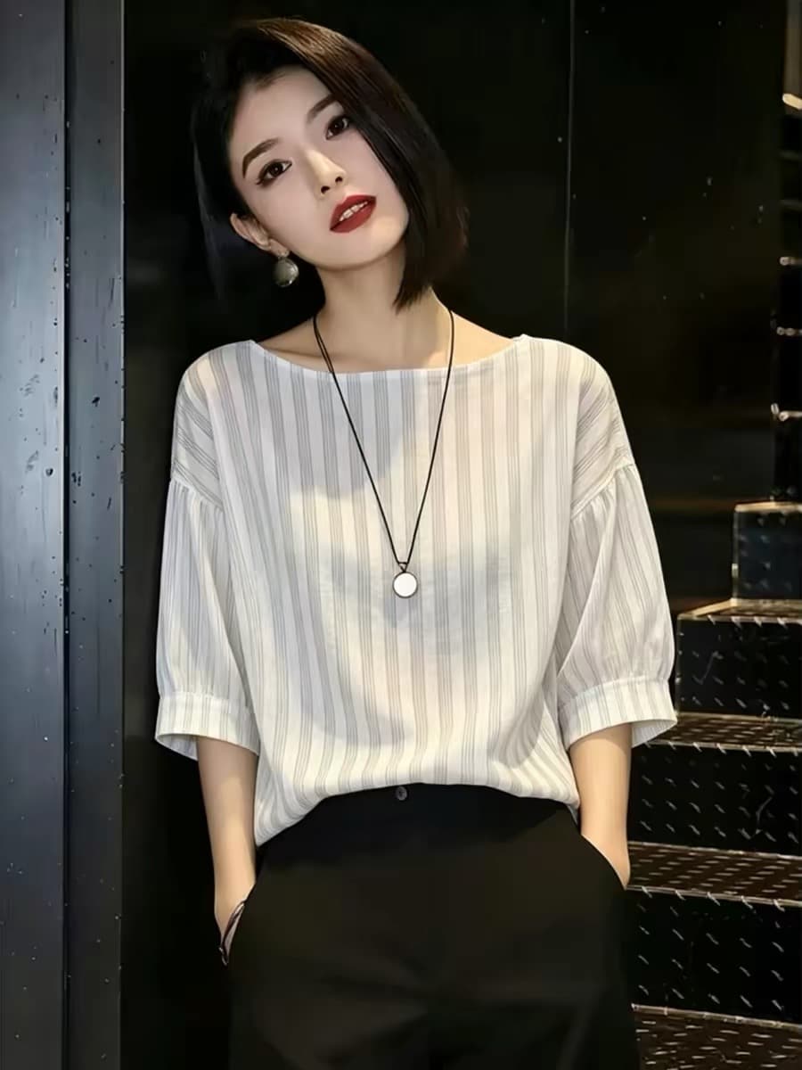 부드러운 출퇴근 디자인 편안함 패션 다용도 미니멀리즘 유럽 상품 2026 년 여름 새로운 맨위 여성 이미지 4