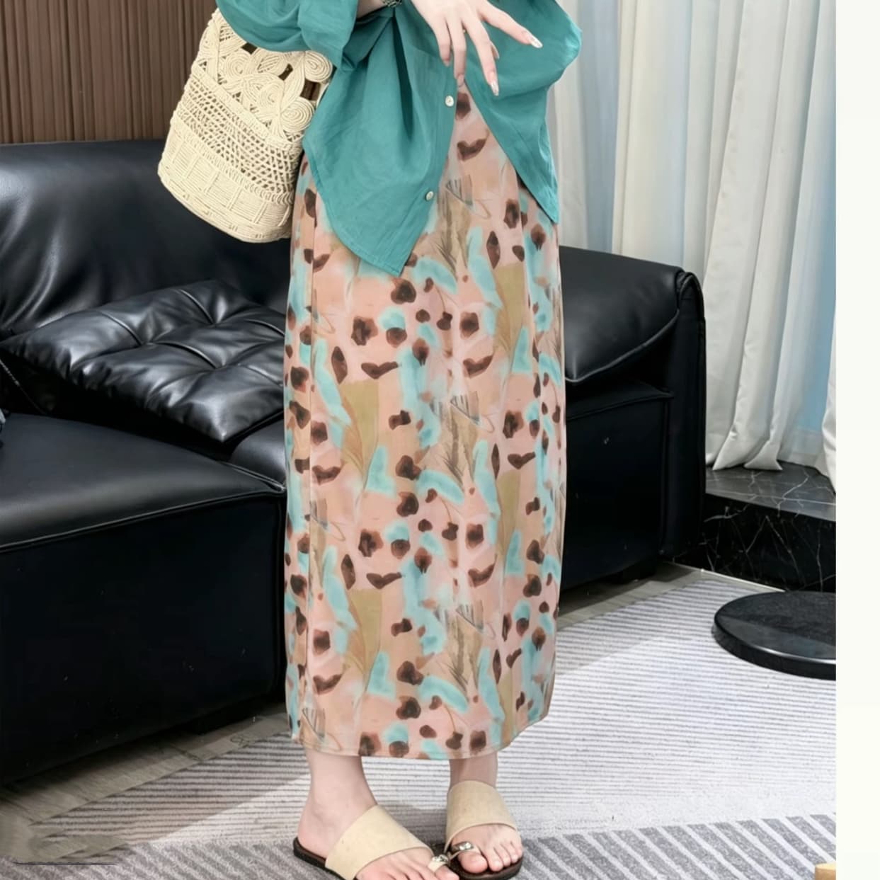 샤오 크릭 의류 여름 새로운 고급 센스 루즈핏 프랑스식 빛 요리 한 센스 캐주얼 바람 라미 셔츠 5515 이미지 4