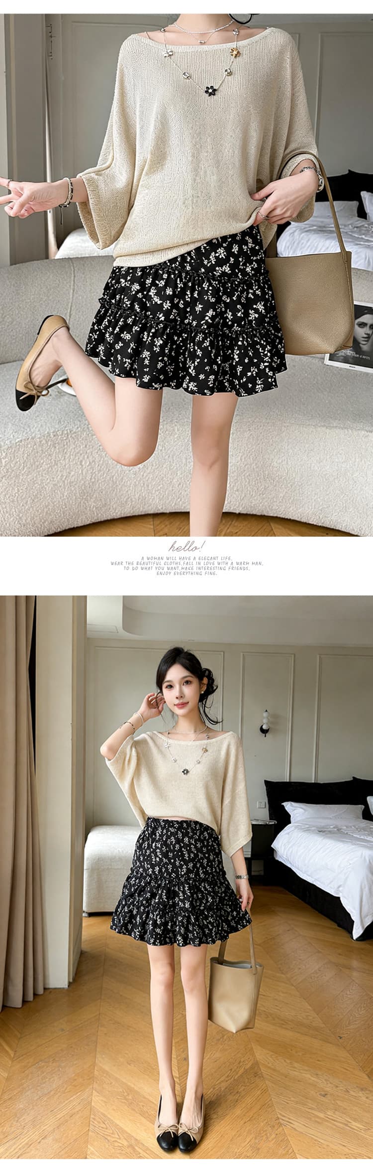 임산부 꽃무늬 케이크 드레스 여성 여름 빅 사이즈 지방 mm 표지 배 슬림해 보이는 배 모양 몸 한 마디 반신 스커트 출산 후 웨어러블 상세 이미지 11