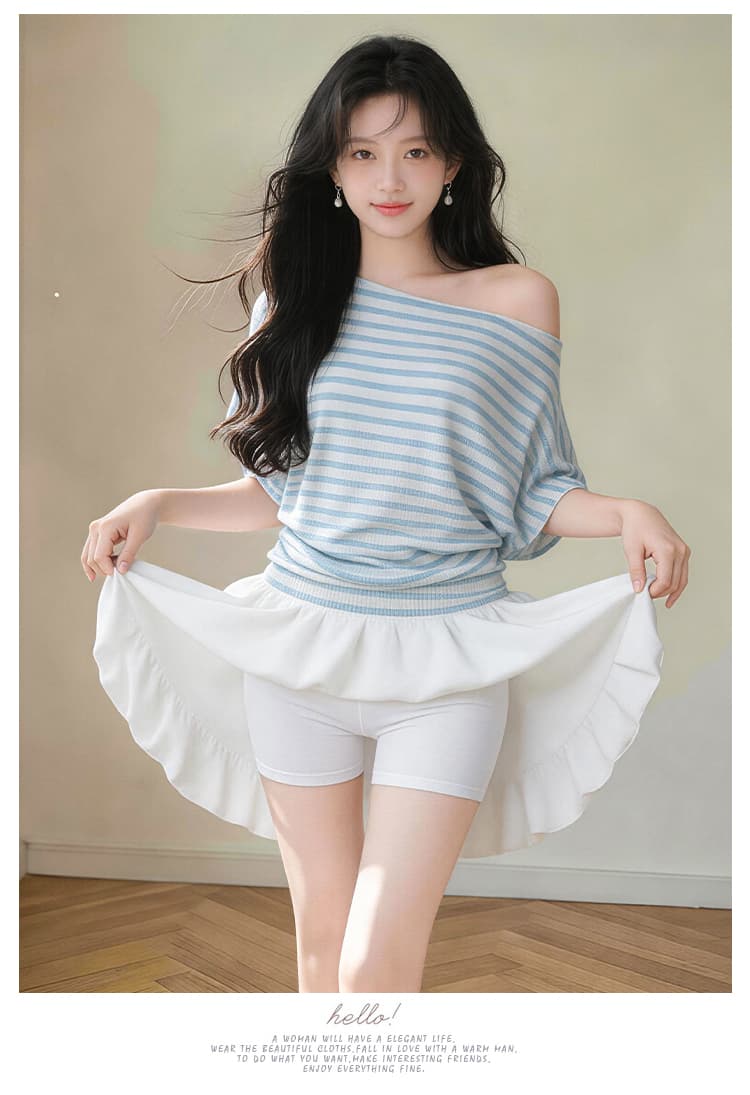 임산부 노출 방지 호박 꽃밭 치마 여름 여성 중간 허리 한 마디 꽃밭 미니 스커트 노출 방지 치마 출산 후 웨어러블 상세 이미지 15