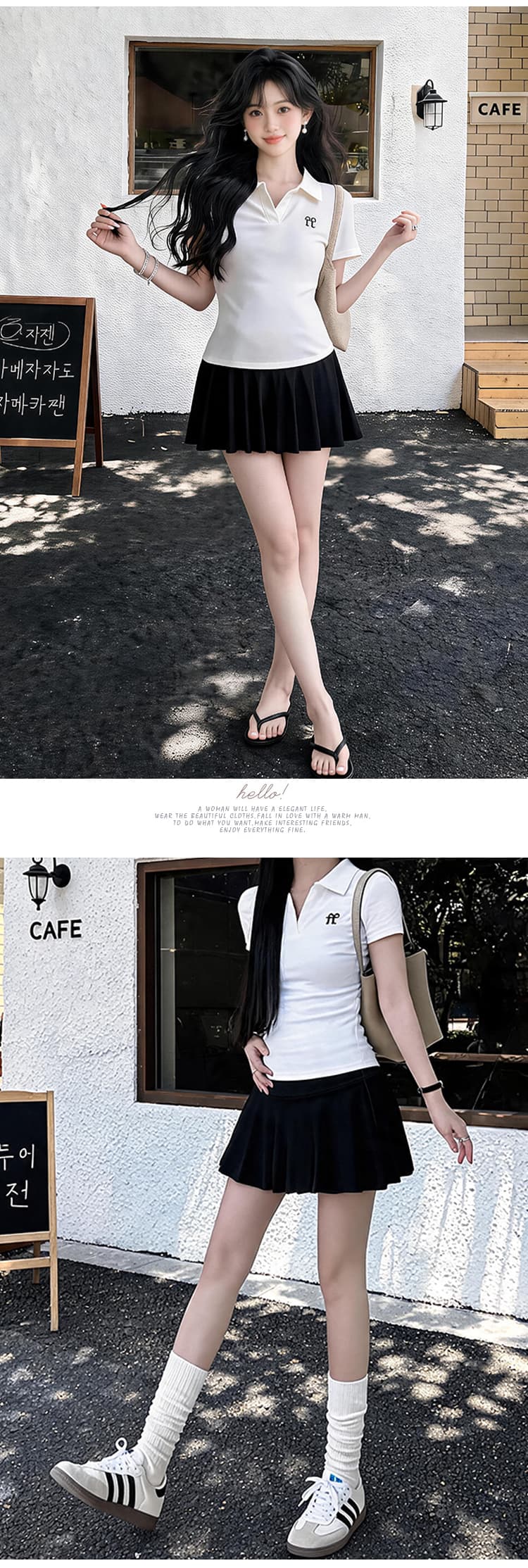 임산부 순면 복부 지지 치마 여름 드레스 얇은 스타일 한 마디 노출 방지 미니 스커트 여름 테니스 미니 스커트 임산부 반신 스커트 상세 이미지 21