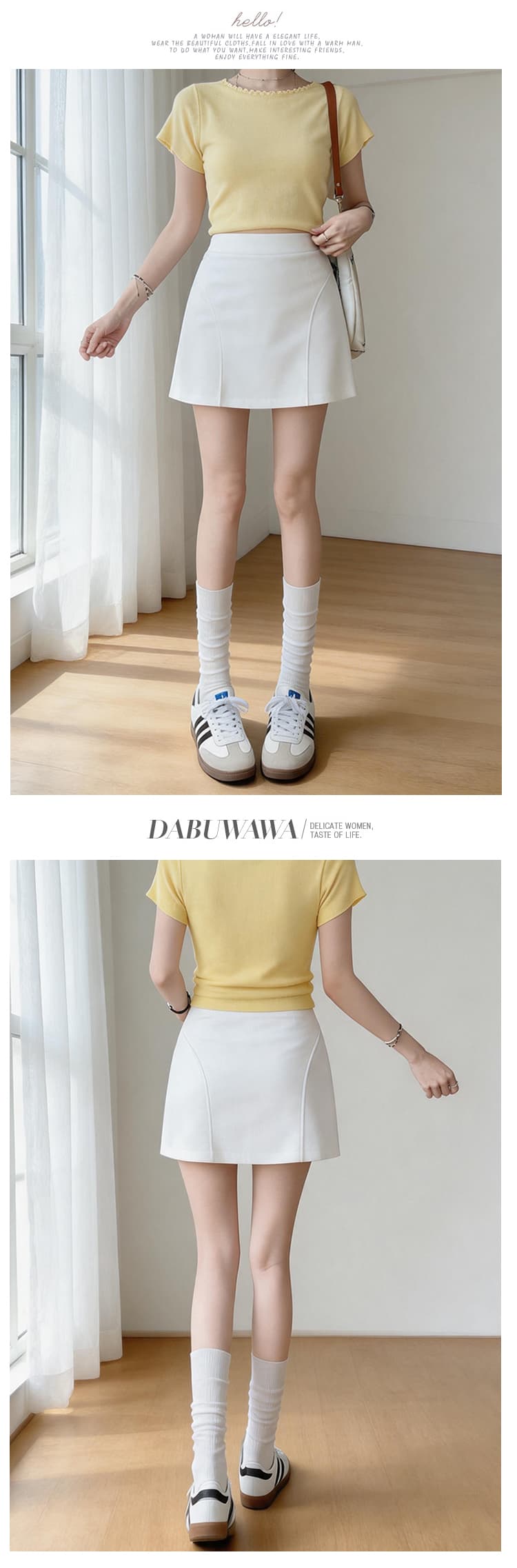 임산부 노출 방지 치마 회색 운동 반신 스커트 핫걸 캐주얼 회색 미니 스커트 한 마디 타이트 스커트 여성 여름 상세 이미지 7