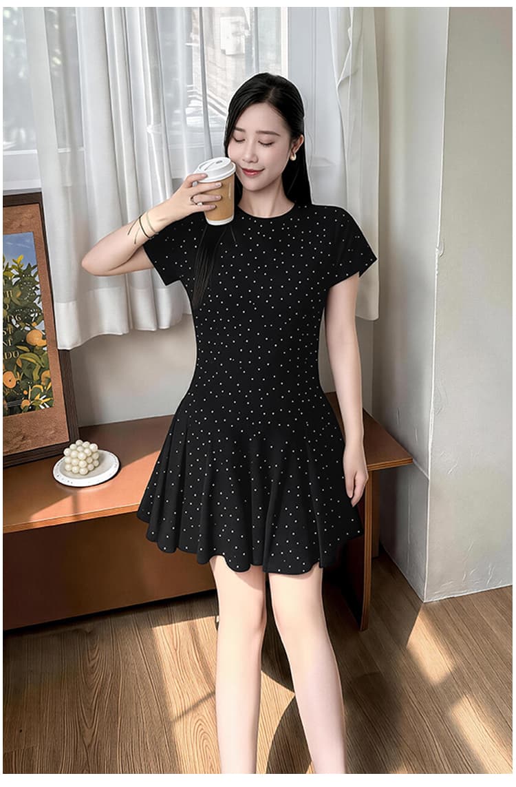 임산부 순면 드레스 2026 새로운 패션 트렌디 엄마 미니 스커트 여름 고급 센스 한국 스타일 디스플레이 농땡이 부리다 도트 무늬 치마 상세 이미지 17