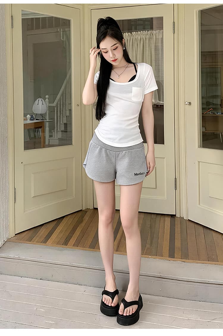 임산부 핫걸 운동 반바지 여성 여름 얇은 스타일 외출용 임산부 바지 여름 루즈핏 넓은 다리 레깅스 여름 드레스 바지 상세 이미지 11
