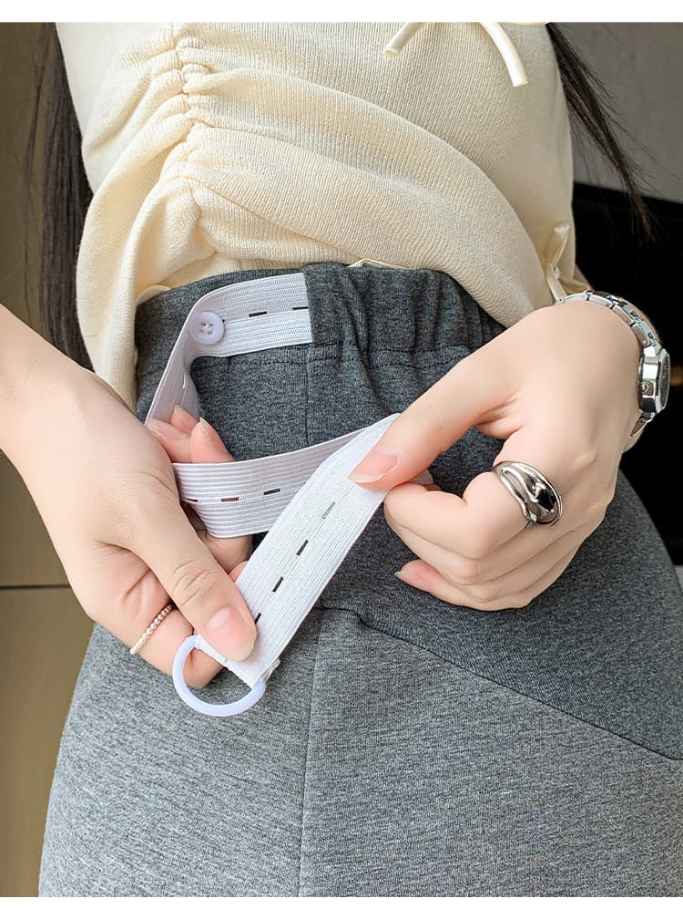 임산부 반신 스커트 복부 지지 A라인 스커트 반신 치마 임산부 미니 스커트 트임 노출 방지 바지 출산 착용 여름 드레스 상세 이미지 10