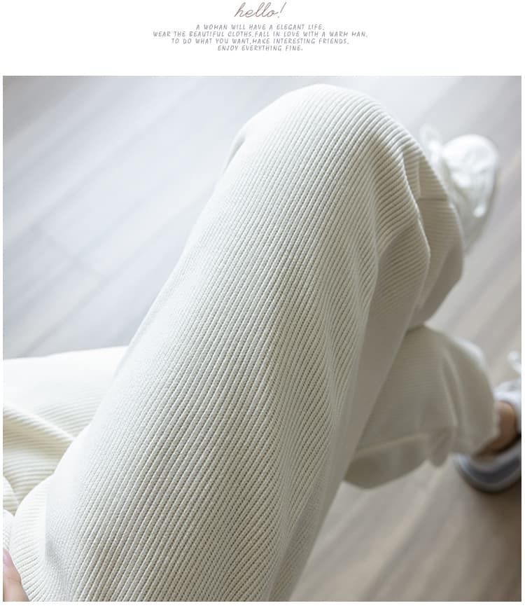 셰닐 임산부 조거 바지 가을 겨울 외출용 복부 지지 긴 바지 구덩이 기사 루즈핏 캐주얼 임신 엄마 바지 슬림해 보이는 긴 바지 상세 이미지 18