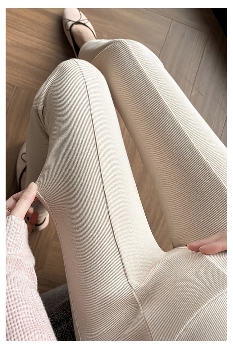 임산부 바지 봄과 가을 외출용 순면 새로운 가을 의상 마이크로 나팔 바지 가을 얇은 스타일 레깅스 가을 상세 이미지 16
