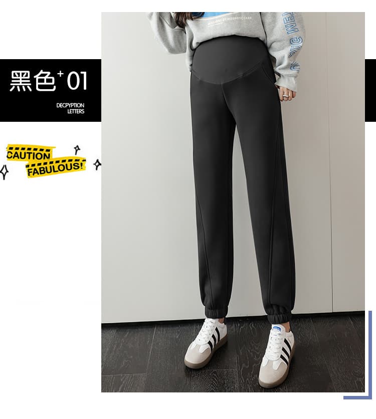 4xl 임산부 바지 레깅스 봄 가을 새로운 일반 면 바지 임산부 바지 봄 가을 외출용 가을 의상 상세 이미지 8
