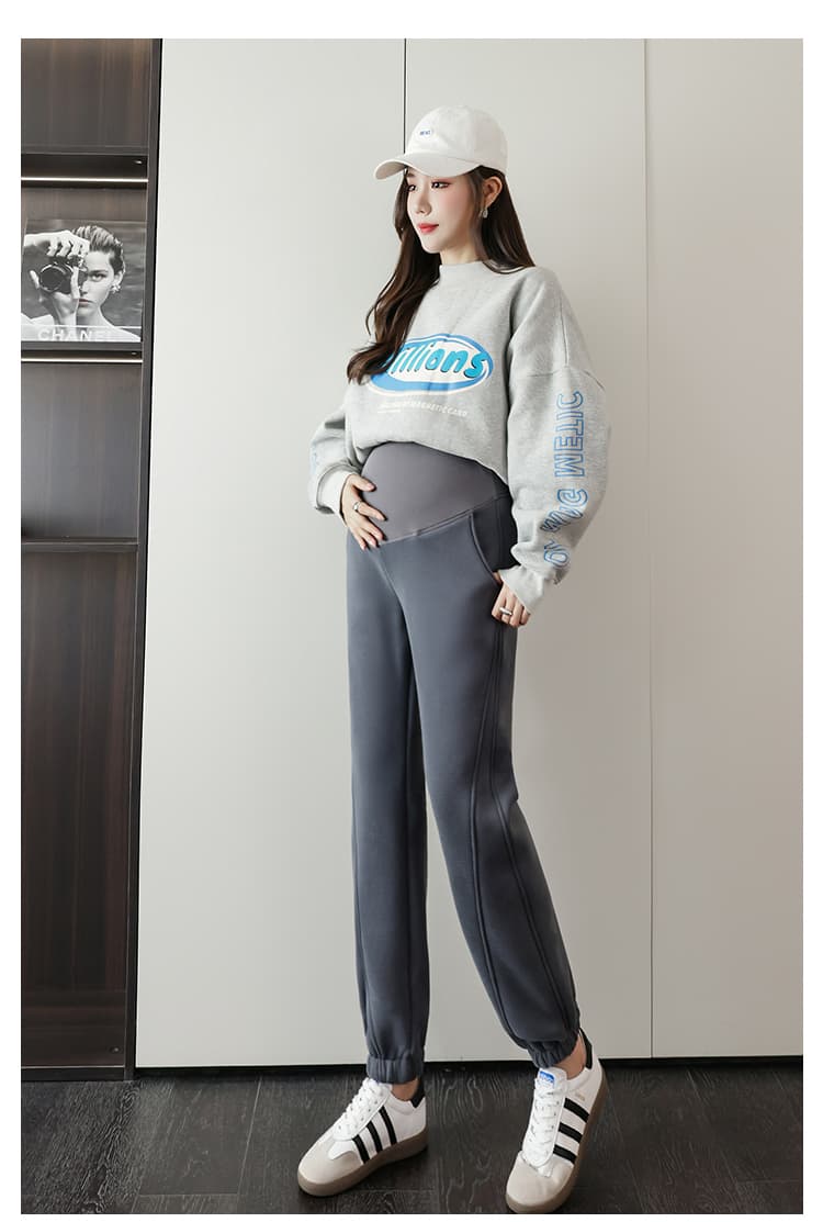 4xl 임산부 바지 레깅스 봄 가을 새로운 일반 면 바지 임산부 바지 봄 가을 외출용 가을 의상 상세 이미지 21