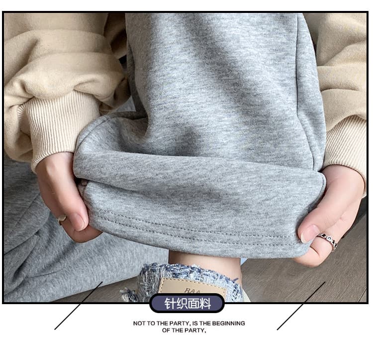4xl 임신 초기 레깅스 가을 겨울철 털이 있고 두꺼운 보온 면 바지 겨울 양털 플리스 임산부 와이드 레그 팬츠 어린이 상세 이미지 8
