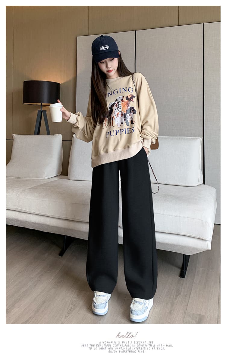 4xl 임신 초기 레깅스 가을 겨울철 털이 있고 두꺼운 보온 면 바지 겨울 양털 플리스 임산부 와이드 레그 팬츠 어린이 상세 이미지 13