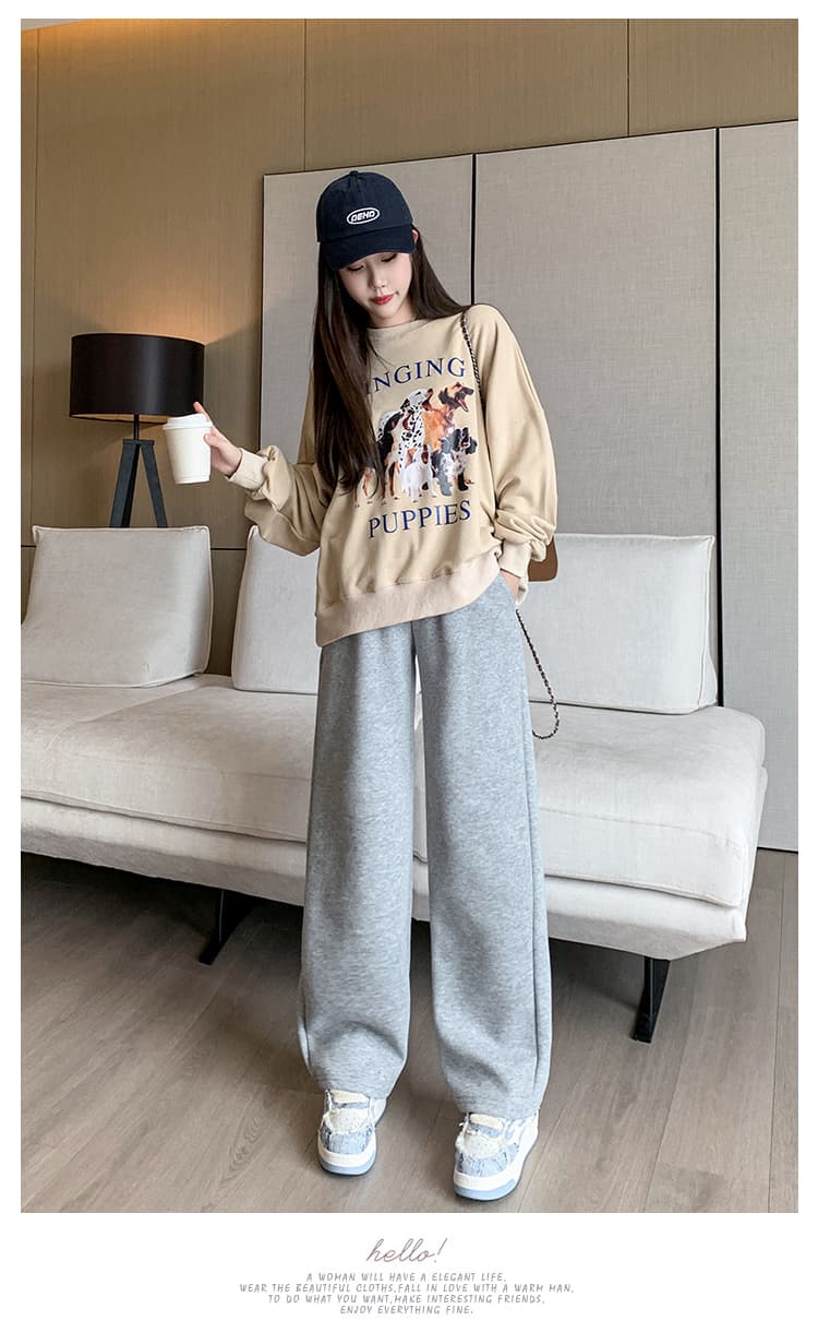 4xl 임신 초기 레깅스 가을 겨울철 털이 있고 두꺼운 보온 면 바지 겨울 양털 플리스 임산부 와이드 레그 팬츠 어린이 상세 이미지 21
