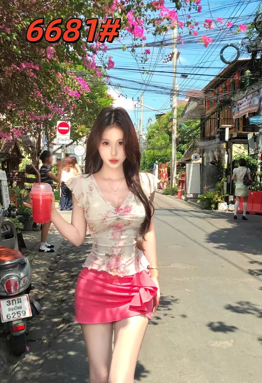 mejiu 꿀 나인 얕은 쇼어 책 제인 레이스 V넥 날다 소매 꽃무늬 반팔 여름 달콤함 핫걸 순수한 욕망 센스
