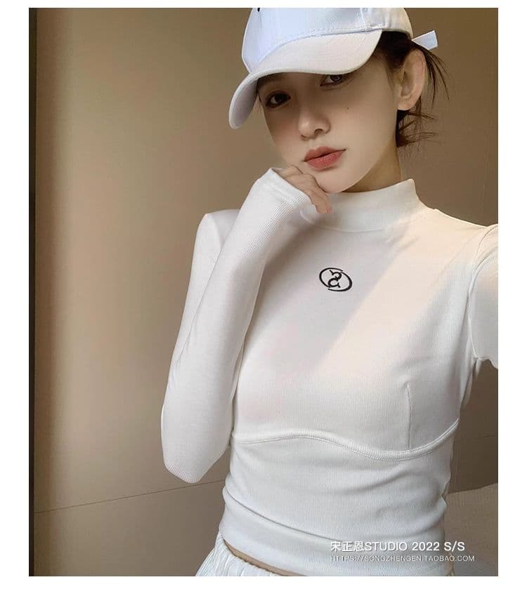 원본 De 플러시 반하이넥 기본 셔츠 여성 가을 새로운 몸매 가꾸기 연삭 털 두꺼운 긴팔 티셔츠 여성 인사이드 잡아라. 의류 상세 이미지 16