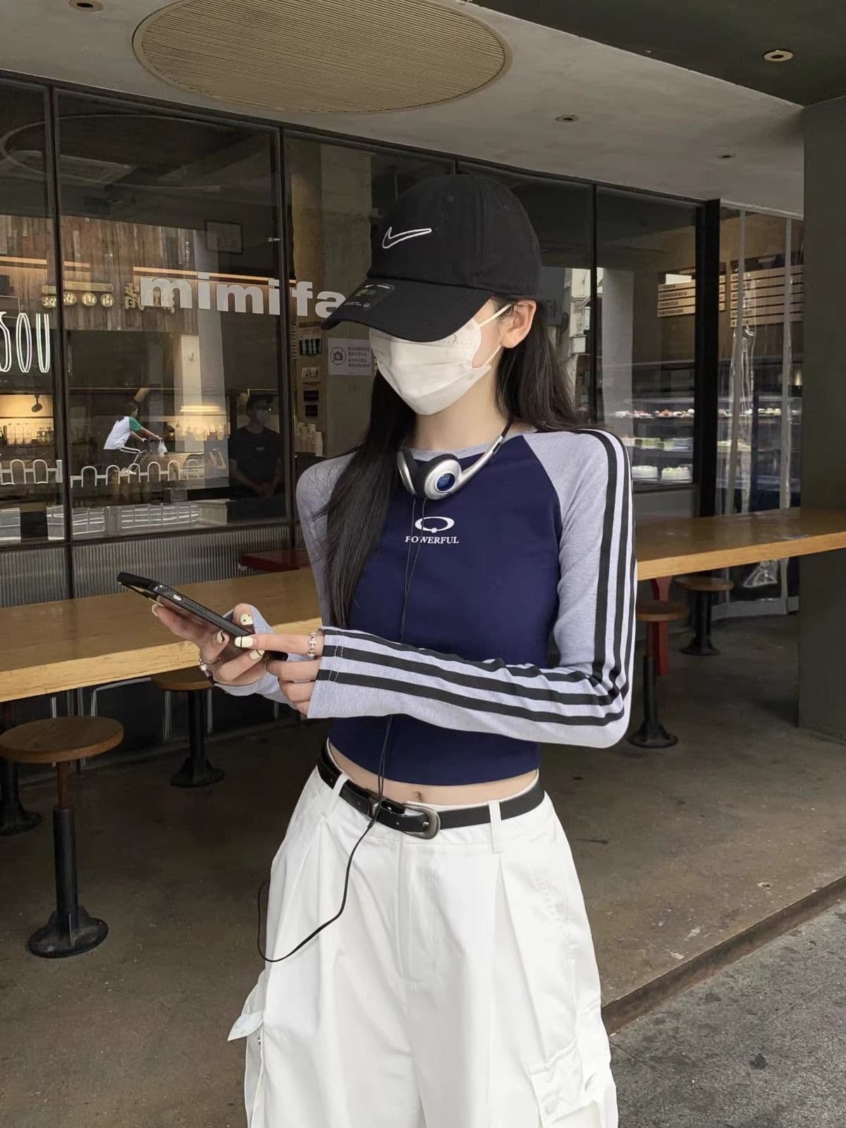 40 1 1 리브 면 가을 2026 년 새로운 몸매 가꾸기 다용도 쇼트 스타일 긴팔 티셔츠 기본 셔츠 맨위 상세 이미지 3