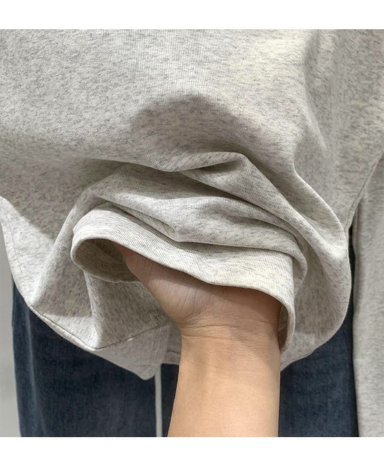 있음 선적 원본 대외 무역 한국 스타일 새로운 레트로 긍정적 인 어깨 긴팔 티셔츠 여성 몸매 가꾸기 쇼트 스타일 맨위 상세 이미지 6