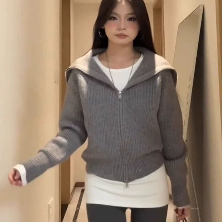 있음 선적 원본 대외 무역 한국 스타일 새로운 De 플러시 중간 길이 긴팔 티셔츠 여성 몸매 가꾸기 상세 이미지 4