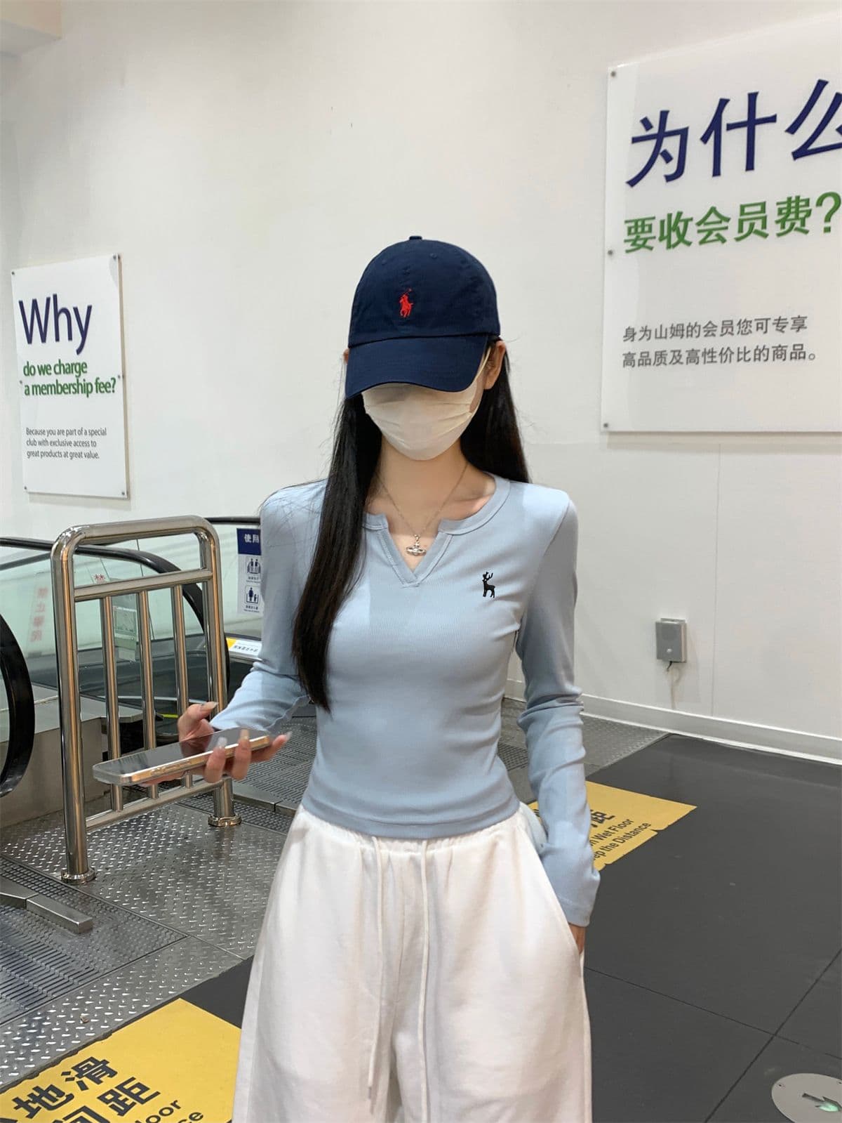 있음 선적 원본 대외 무역 한국 스타일 새로운 레트로 자수 반 개방 칼라 긴팔 티셔츠 여성 의류 가을 만나는 맨위 상세 이미지 30
