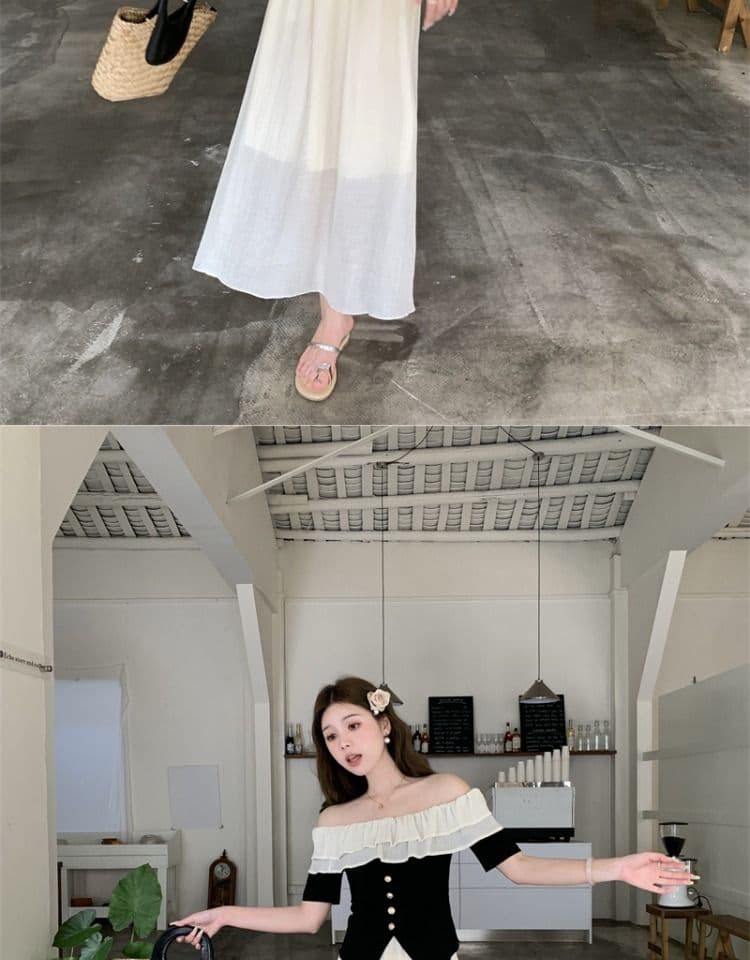 있음 선적 원본 것 빅 사이즈 여성 의류 마이크로 지방 소녀 착용 가져 가라. 여름 프랑스식 품격 오프숄더 티셔츠 상세 이미지 8