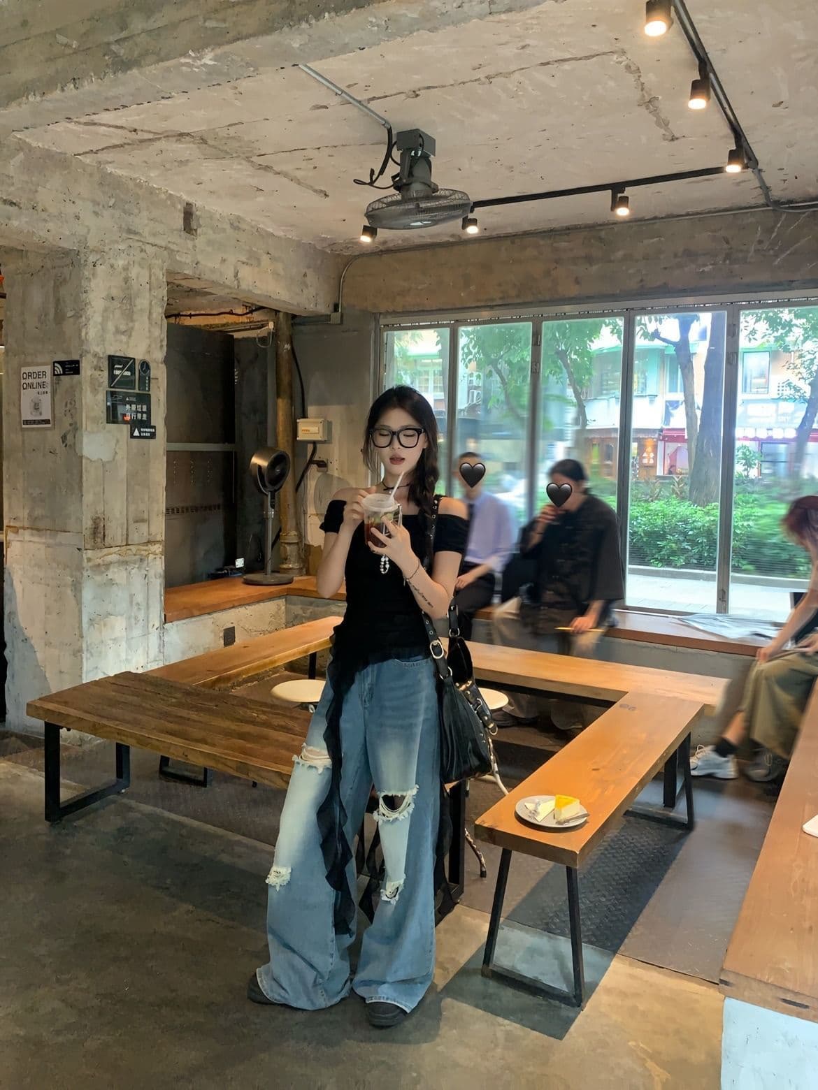 있음 선적 높음 폭탄 리브 오프숄더 흔들다 칼라 맨위 타이트 리본 디자인 센스 프랑스식 반팔 티셔츠 여성 상세 이미지 8