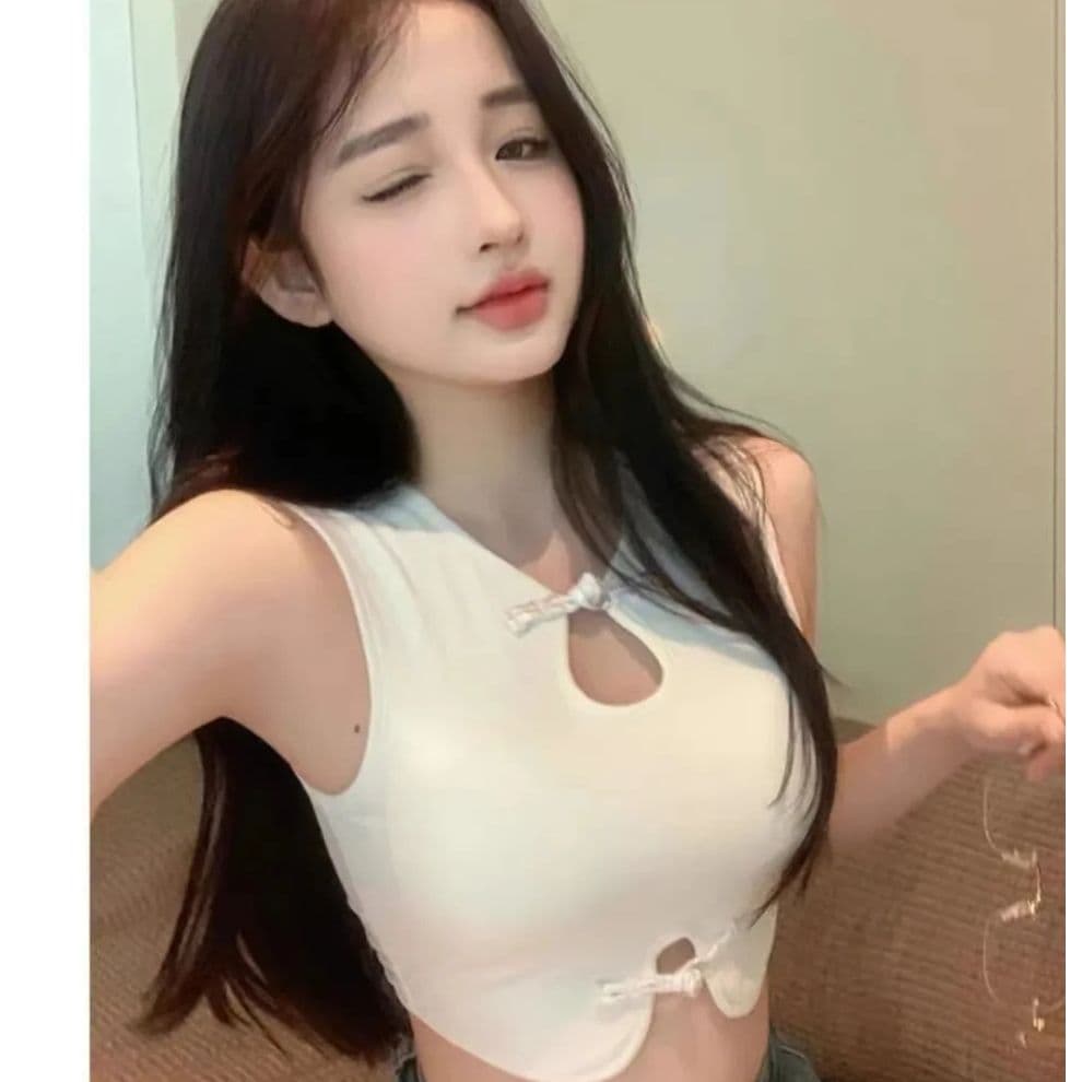 있음 선적 새로운 중식 맨위 슬립 작은 조끼 여성 여름 핫걸 홀로우 아웃 쇼트 스타일 섹시함 인사이드 가져 가라. 이슬 허리
