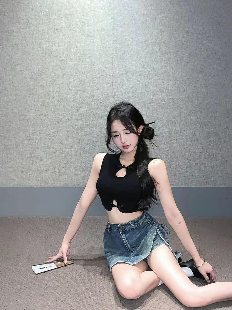 있음 선적 새로운 중식 맨위 슬립 작은 조끼 여성 여름 핫걸 홀로우 아웃 쇼트 스타일 섹시함 인사이드 가져 가라. 이슬 허리 상세 이미지 7