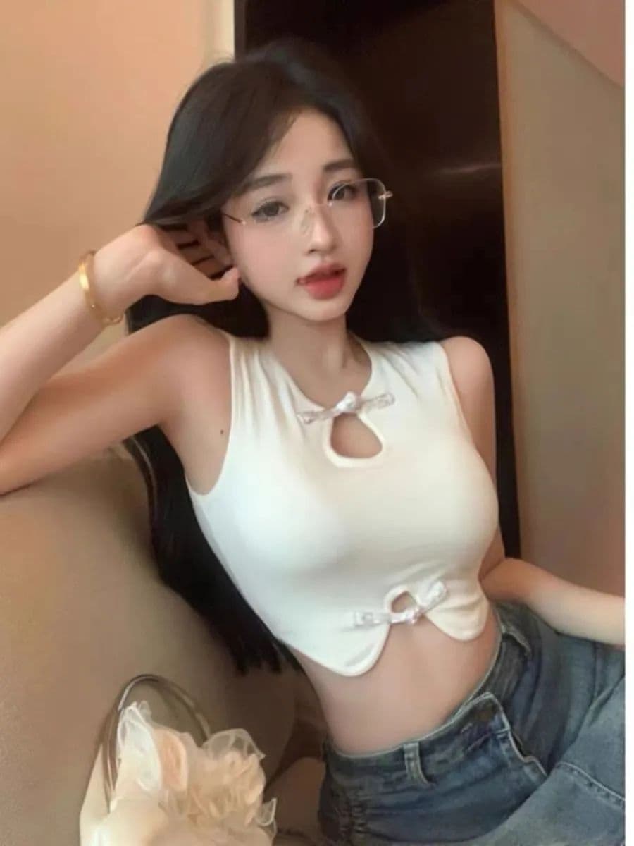 있음 선적 새로운 중식 맨위 슬립 작은 조끼 여성 여름 핫걸 홀로우 아웃 쇼트 스타일 섹시함 인사이드 가져 가라. 이슬 허리 상세 이미지 20
