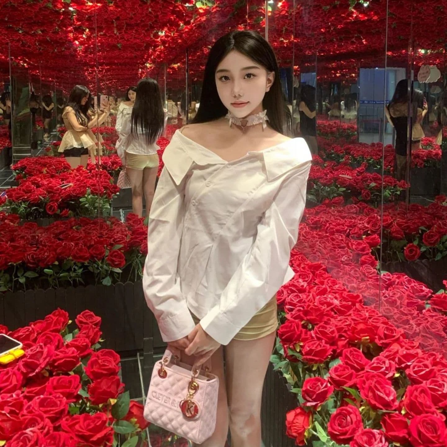 있음 선적 원본 품질 가을 새로운 한 부서 한 단어 오프숄더 긴팔 자외선 차단 셔츠 몸매 가꾸기 맨위 이미지 2