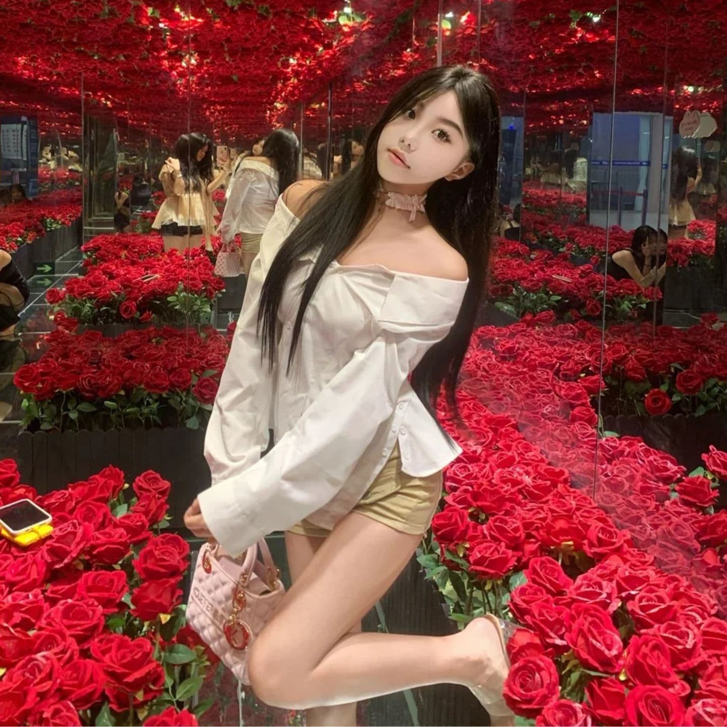 있음 선적 원본 품질 가을 새로운 한 부서 한 단어 오프숄더 긴팔 자외선 차단 셔츠 몸매 가꾸기 맨위 상세 이미지 10