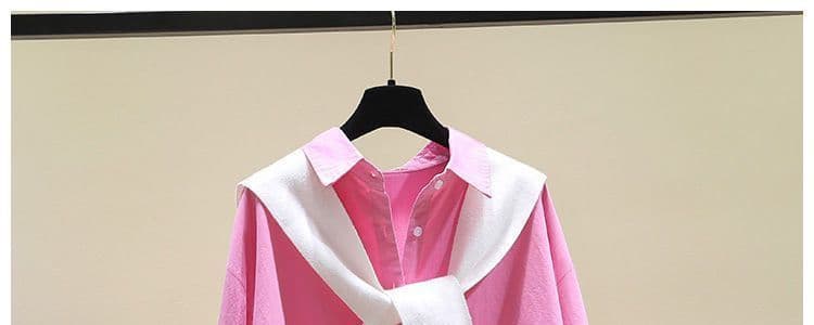 있음 선적 긴팔 여성 셔츠 가을 새로운 한국 스타일 루즈핏 외국 가스 캐주얼 셔츠 맨위 재킷 자외선 차단 여성 상세 이미지 8
