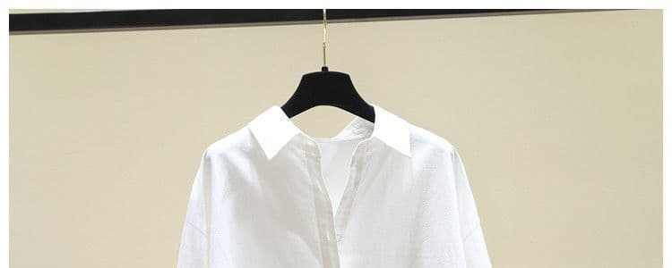 있음 선적 긴팔 여성 셔츠 가을 새로운 한국 스타일 루즈핏 외국 가스 캐주얼 셔츠 맨위 재킷 자외선 차단 여성 상세 이미지 24