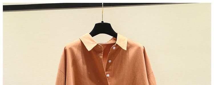 있음 선적 긴팔 여성 셔츠 가을 새로운 한국 스타일 루즈핏 외국 가스 캐주얼 셔츠 맨위 재킷 자외선 차단 여성 상세 이미지 45