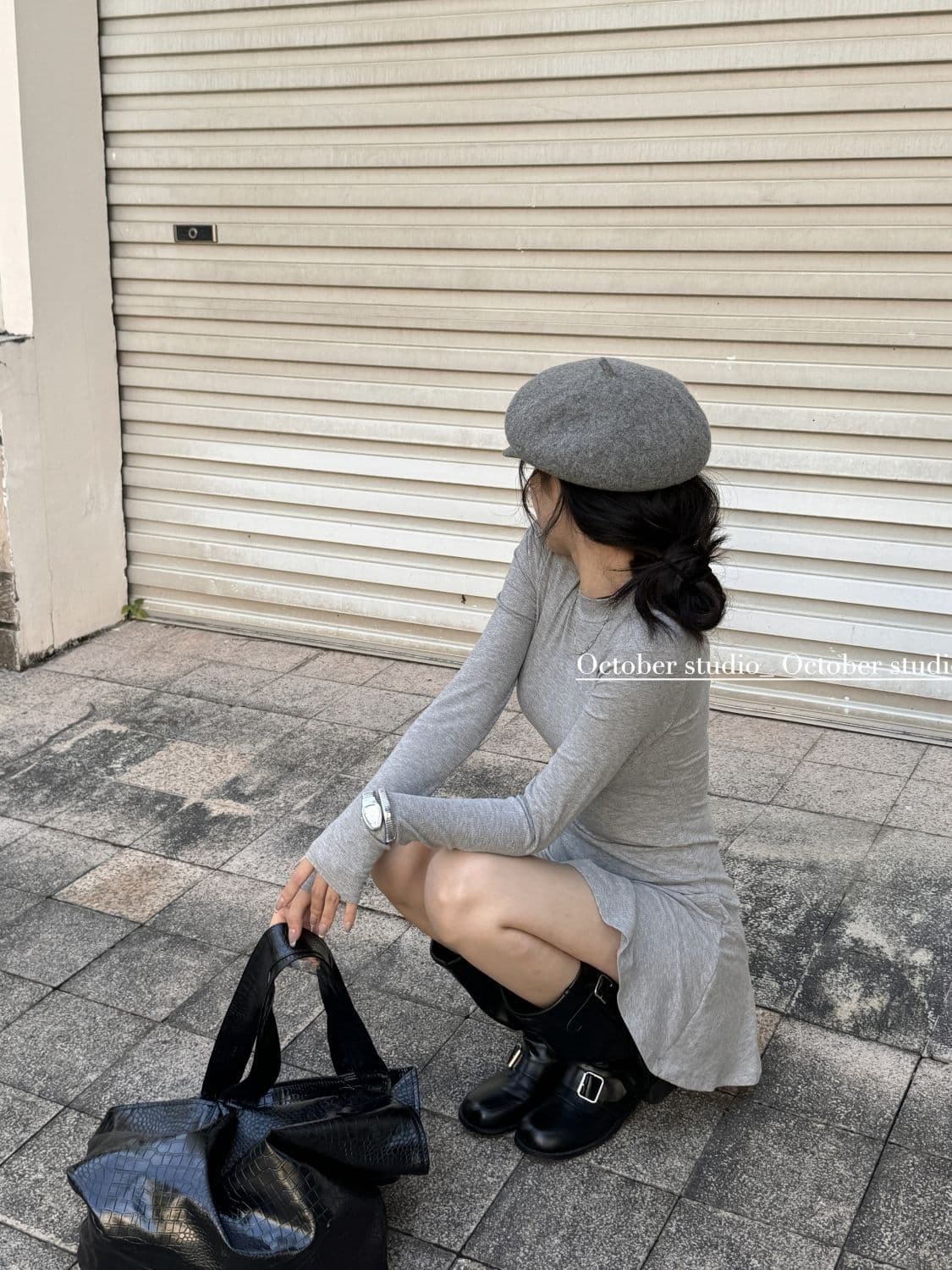 프릴 반하이넥 허리 수축 여성 드레스 가을 겨울 디스플레이 몸 타이트 스커트 작은 엄마 인어 꼬리 스커트 만나는 인사이드 가져 가라. 치마 상세 이미지 7