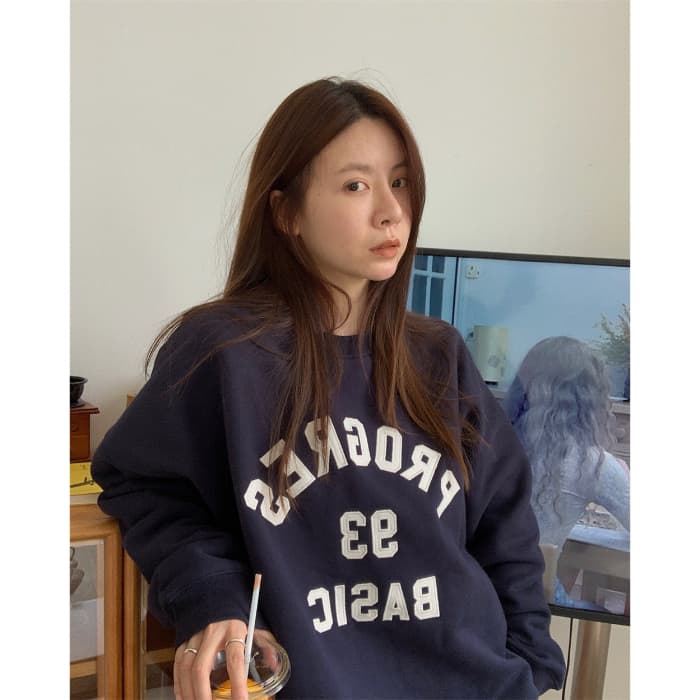 한국 스타일 하라주쿠 bf 털이 있고 두꺼운 풀오버 라운드 넥 후드티 여자 학생 소금 부서 루즈핏 맨위 가을 겨울철 재킷 상세 이미지 19