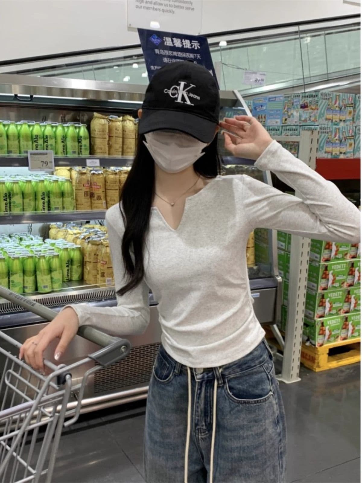 40 1 1 리브 면 펌프 Pleat 수신 벨트 가슴 패드 기본 셔츠 여성 긴 소매 티셔츠 인사이드 가져 가라. 가을 가을 겨울 맨위 이미지 3