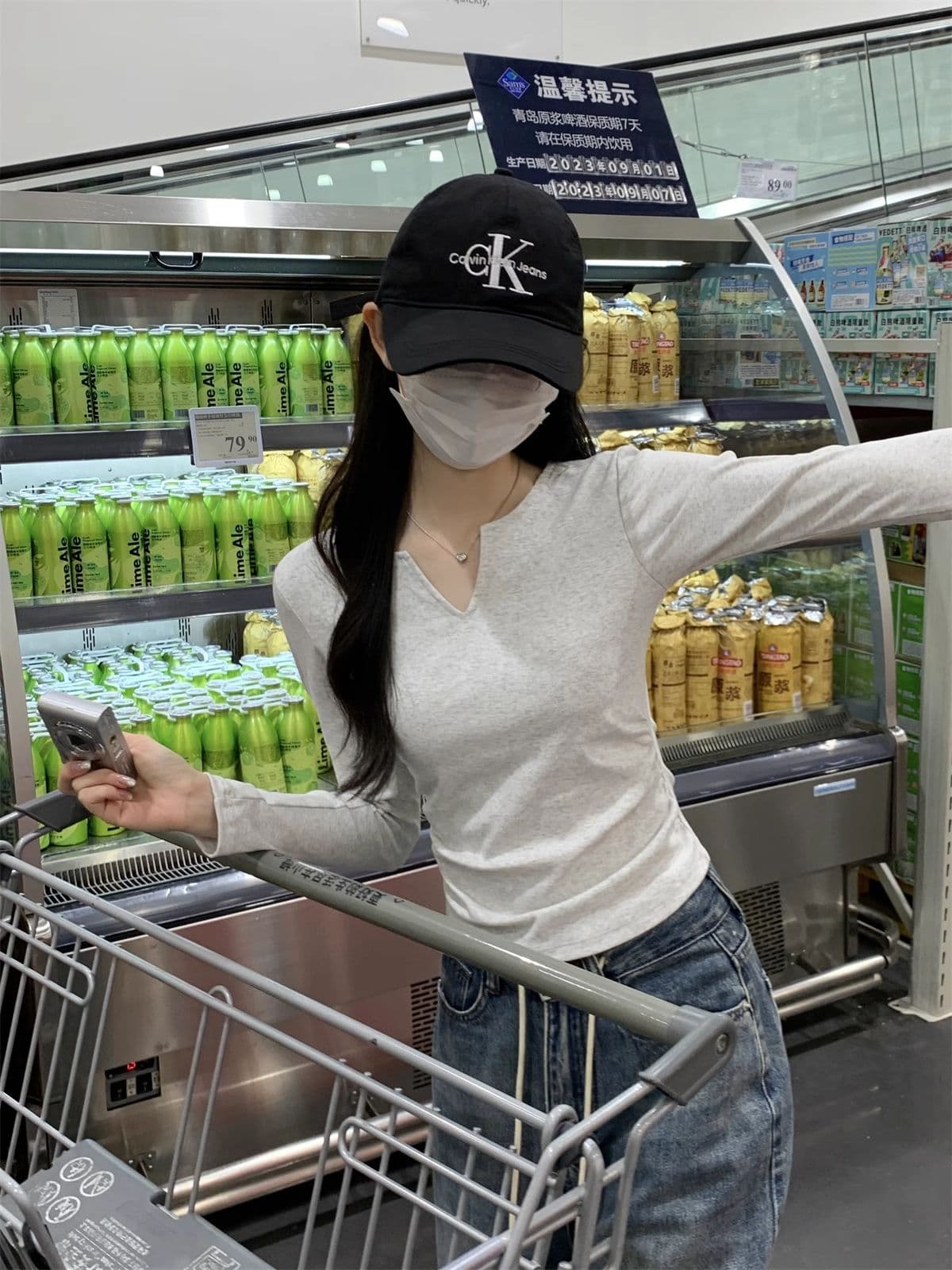 40 1 1 리브 면 펌프 Pleat 수신 벨트 가슴 패드 기본 셔츠 여성 긴 소매 티셔츠 인사이드 가져 가라. 가을 가을 겨울 맨위 상세 이미지 34