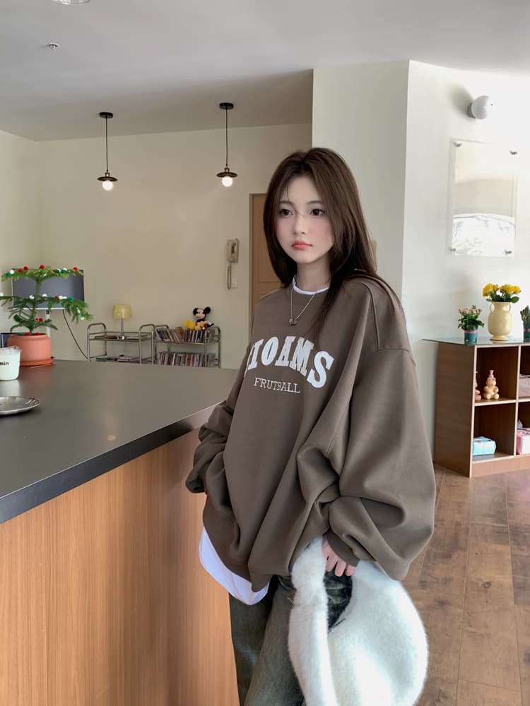 얇은 스타일 털이 있는 한국 스타일 하라주쿠 bf 풀오버 라운드 넥 후드티 여자 학생 소금 부서 루즈핏 맨위 가을 겨울철 재킷 상세 이미지 9