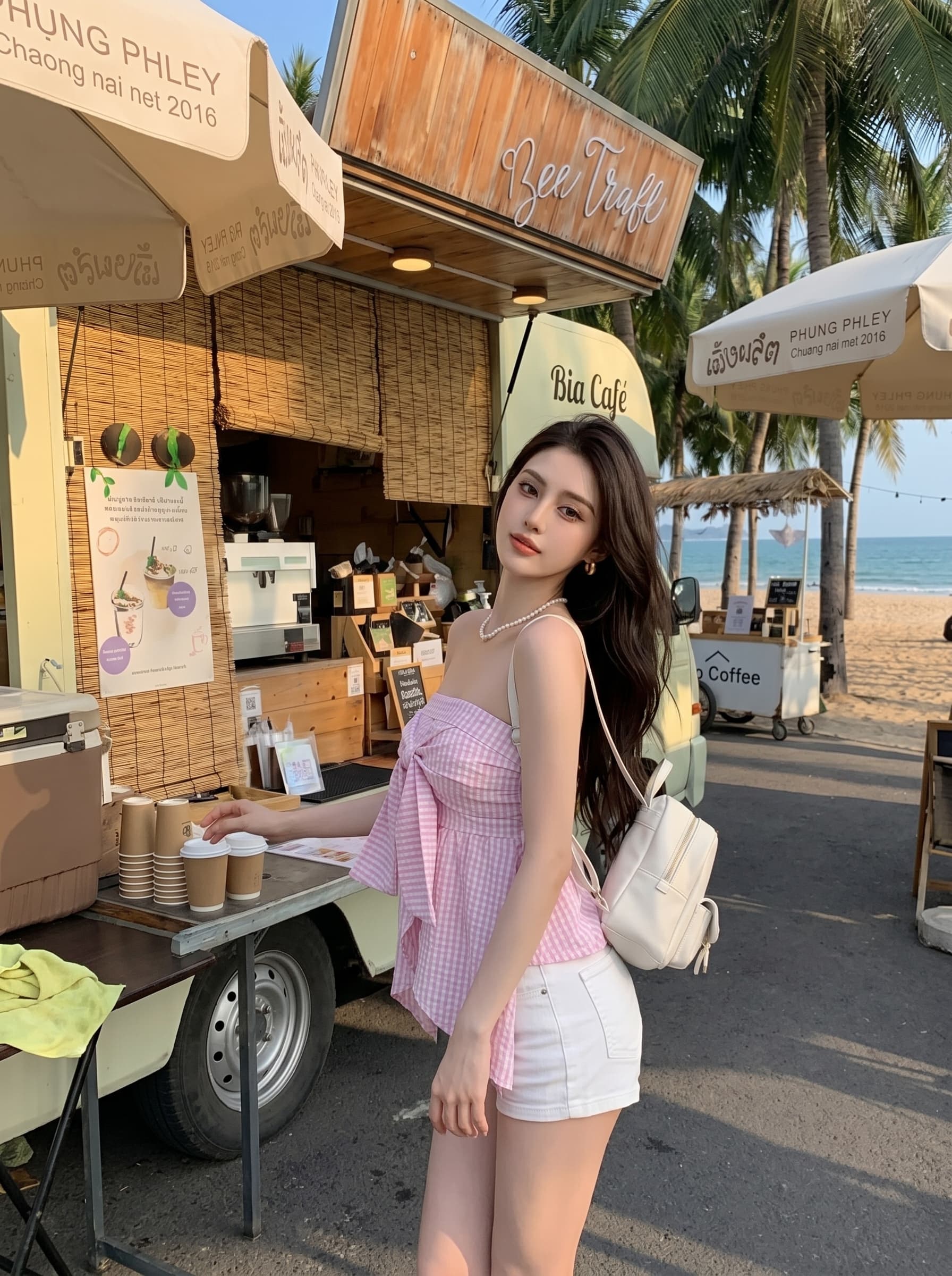 실사 정가 배색 체크무늬 튜브탑 나비 넥타이 순수한 욕망 허리 수축 작은 대중 몸매 가꾸기 벨트 가슴 패드 튜브탑 맨위 상세 이미지 7