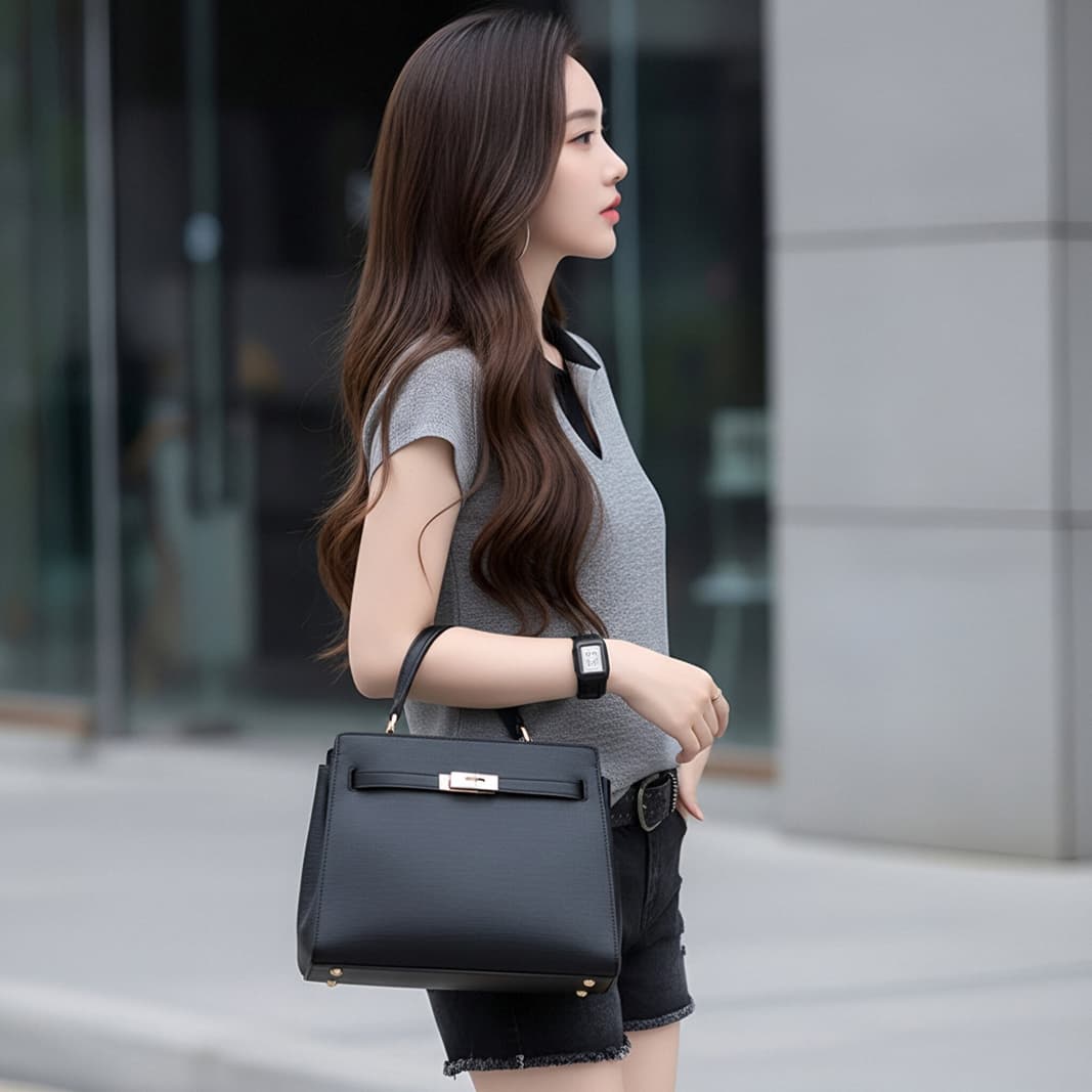 한 부서 출퇴근 바람 배색 POLO 칼라 얼음 실크 니트 반팔 여성 여름 프랑스식 캐주얼 다용도 루즈핏 일상 맨위 상세 이미지 13