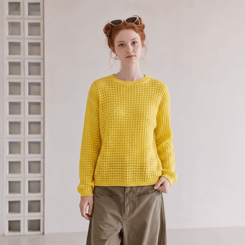실사 오프숄더 긴팔 얇은 스타일 자외선 차단 블라우스 여성 2026 새로운 캐주얼 외국 가스 홀로우 아웃 시스루 니트 맨위 이미지 3