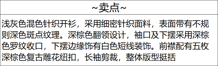 실사 살구 색상 폴로 칼라 스웨터 코트 가을 새로운 디자인 센스 배색 니트 오픈 가디건 상세 이미지 1