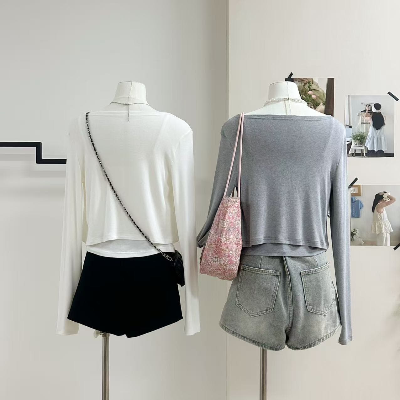 화이트 워터 여성 한 여성 분위기 우산 진자 대 u 칼라 슬립 둘 착용 디자인 센스 오픈 가디건 여성 여름 슬림해 보이는 슬립 맨위 상세 이미지 13