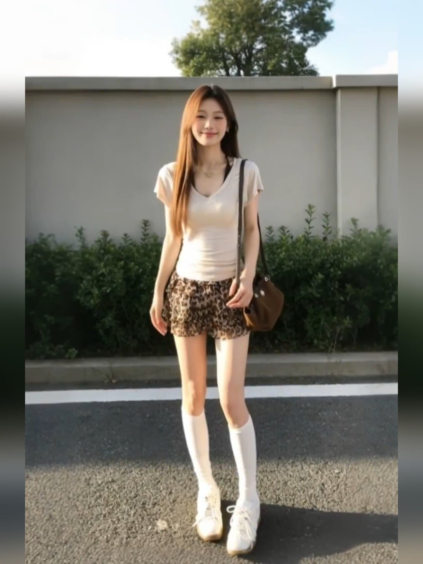 레오파드 무늬 프릴 케이크 반신 스커트 여성 여름 아메리칸 핫걸 바람 하이웨이스트 한 마디 미니 스커트 작은 키 연령 감소 다용도 상세 이미지 5