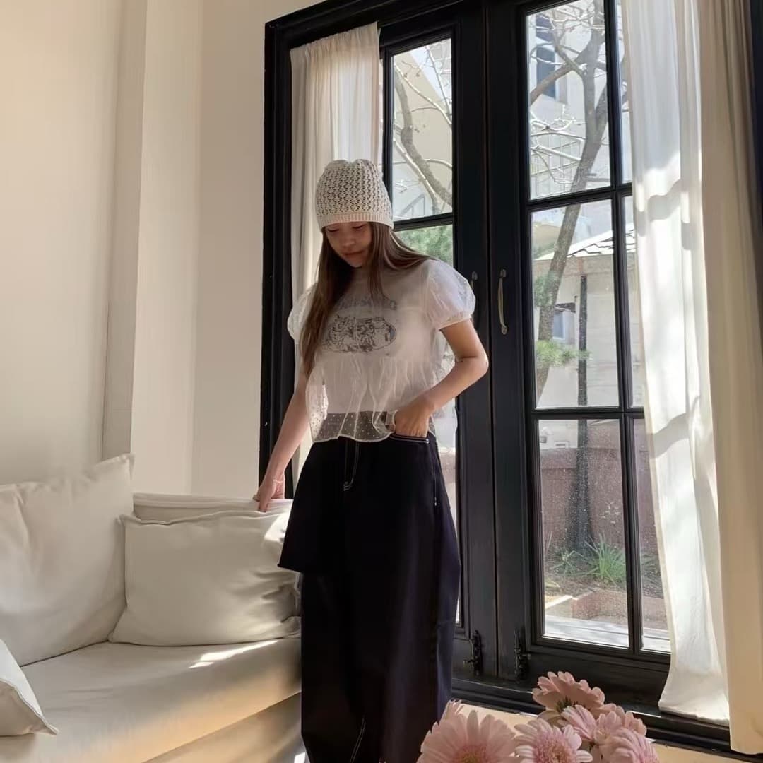있음 선적 chic 다용도 작은 대중 패션 외부 가져 가라. 셔츠 상세 이미지 9