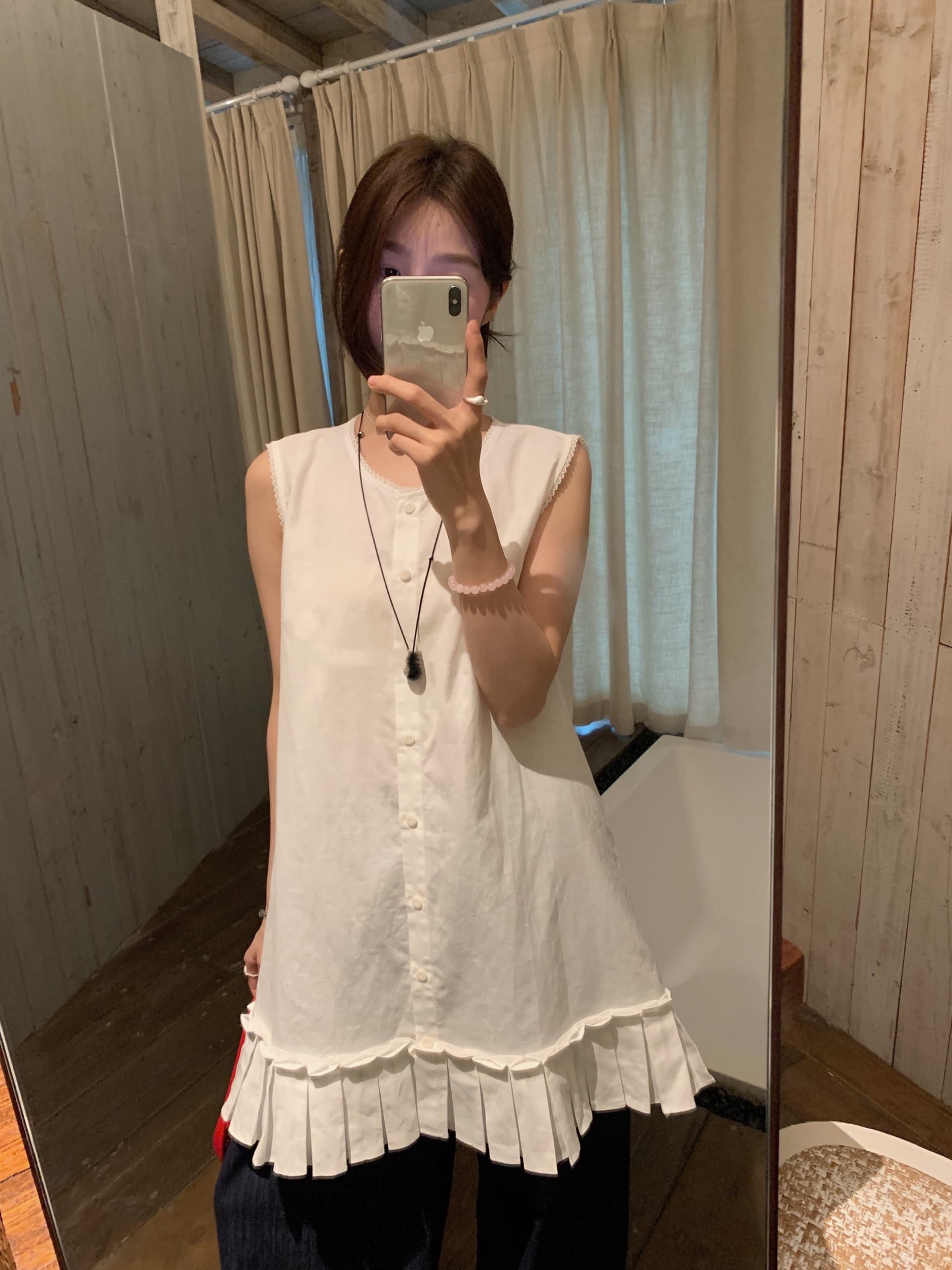있음 선적 chic 다용도 작은 대중 패션 싱글 줄 버튼 드레스 상세 이미지 1